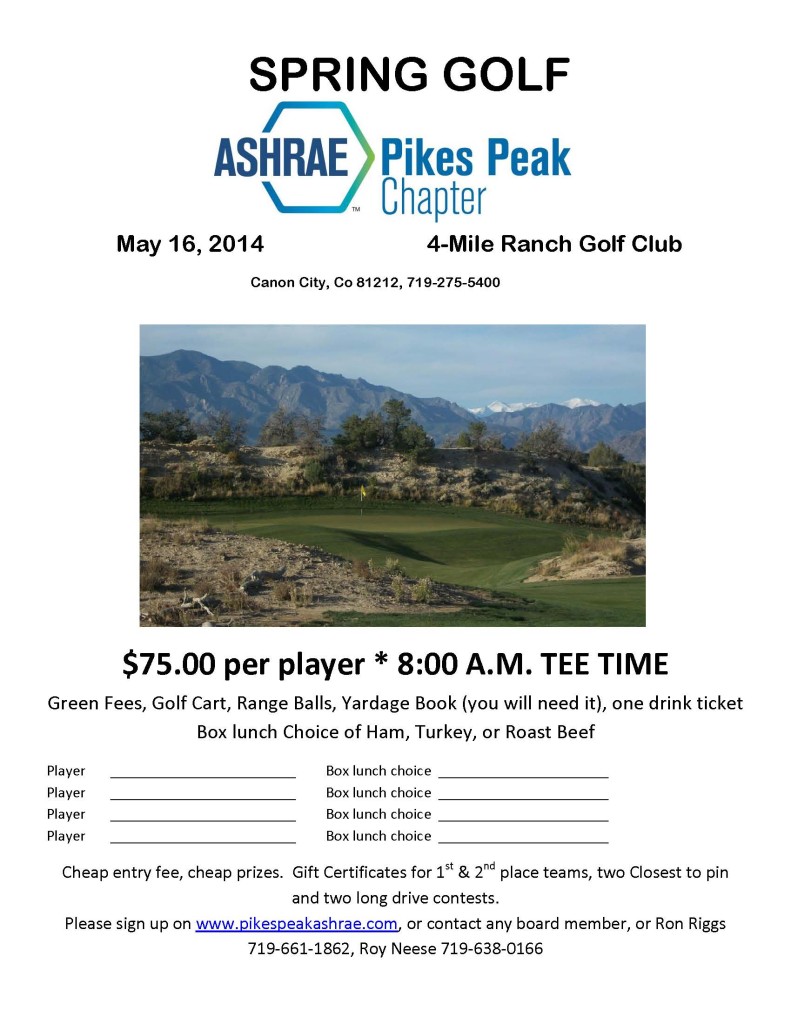 ASHRAE SPRING GOLF